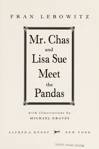 Cover of Mr. Chas and Lisa Sue Meet the Pandas
