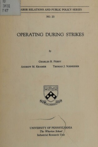 Cover of Operating During Strikes