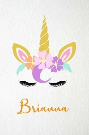 Cover of Brianna A5 Lined Notebook 110 Pages