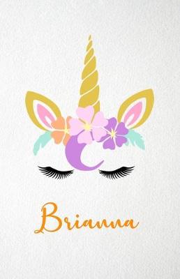 Book cover for Brianna A5 Lined Notebook 110 Pages