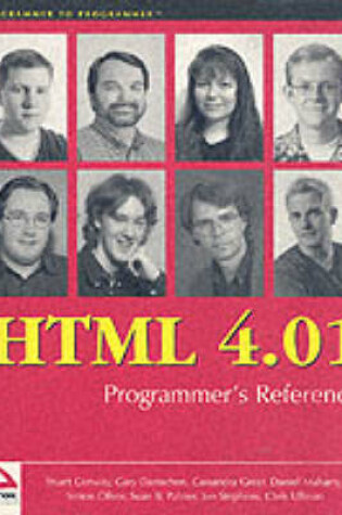 Cover of HTML 4.01 Programmers Reference