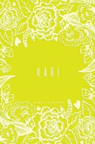 Cover of Kari - Lime Green Dot Grid Journal
