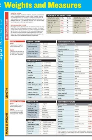 Cover of Weights and Measures SparkCharts