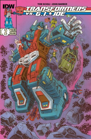 Book cover for Transformers vs G.I. Joe Volume 2