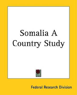 Book cover for Somalia a Country Study