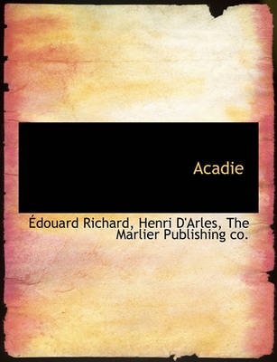 Book cover for Acadie