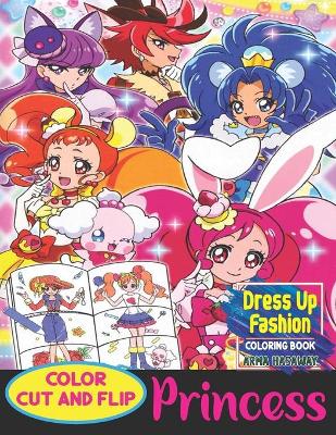 Book cover for Princess Dress Up Fashion Coloring book