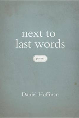 Book cover for Next to Last Words