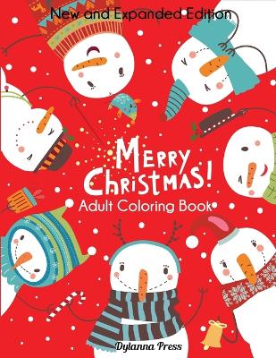 Book cover for Merry Christmas Adult Coloring Book