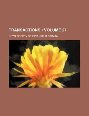 Book cover for Transactions (Volume 27)