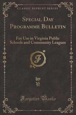 Book cover for Special Day Programme Bulletin