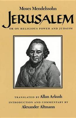 Book cover for Jerusalem: Or on Religious Power and Judaism