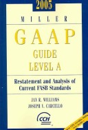 Book cover for 2005 Miller GAAP Guide Level A