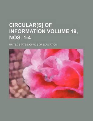 Book cover for Circular[s] of Information Volume 19, Nos. 1-4