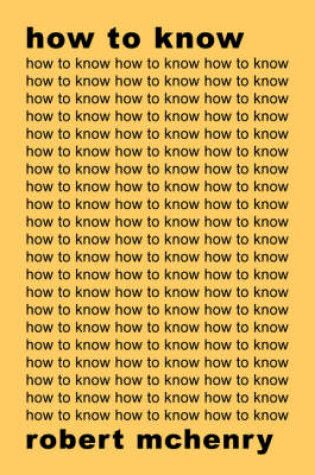 Cover of How to Know