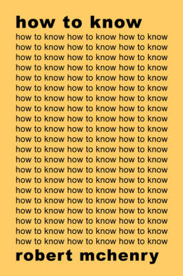 Book cover for How to Know