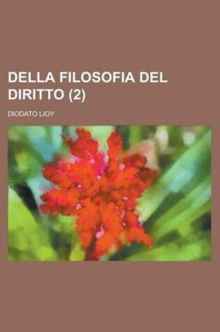 Cover of Della Filosofia del Diritto (2)