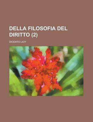 Book cover for Della Filosofia del Diritto (2)