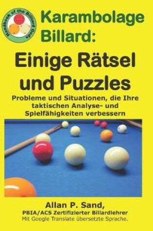 Cover of Karambolage Billard - Einige R tsel Und Puzzles