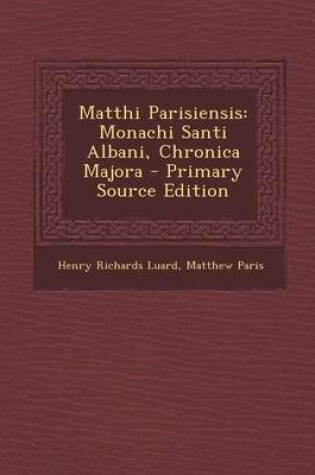 Cover of Matthi Parisiensis