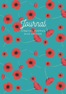 Book cover for Journal Floating Poppies Blue Edition