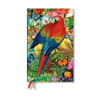 Book cover for Tropical Garden (Nature Montages) Maxi 18-month Vertical Softcover Flexi Dayplanner 2025 (Elastic Band Closure)