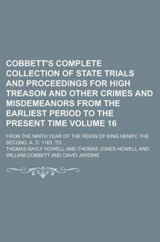 Cover of Cobbett's Complete Collection of State Trials and Proceedings for High Treason and Other Crimes and Misdemeanors from the Earliest Period to the Prese