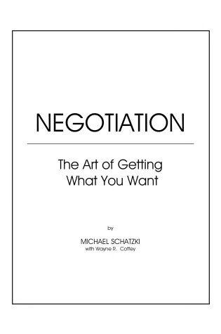 Cover of Negotiation