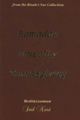 Cover of Ramadam, Frugality, Thanksgiving