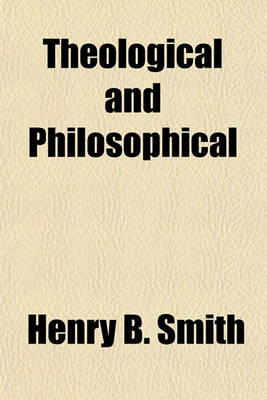 Book cover for Theological and Philosophical