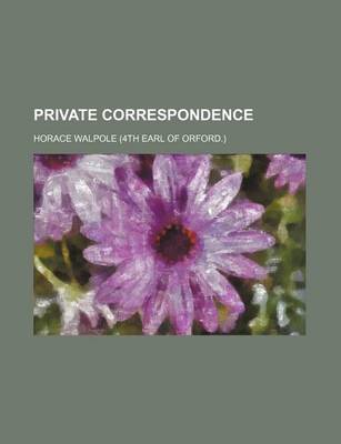 Book cover for Private Correspondence