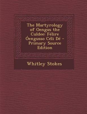 Book cover for The Martyrology of Oengus the Culdee