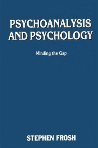 Cover of Psychoanalysis and Psychology