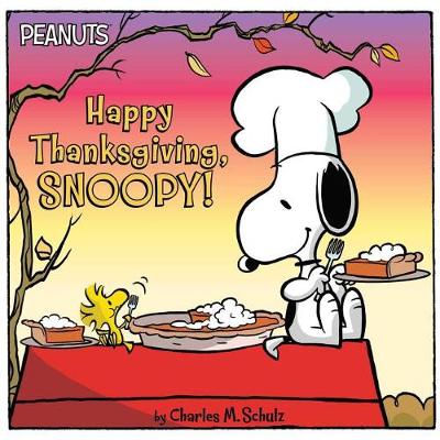 Book cover for Happy Thanksgiving, Snoopy!