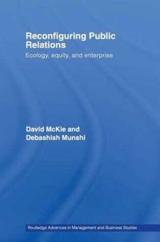 Cover of Reconfiguring Public Relations: Ecology, Equity, and Enterprise