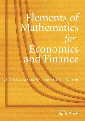 Book cover for Elements of Mathematics for Economics and Finance