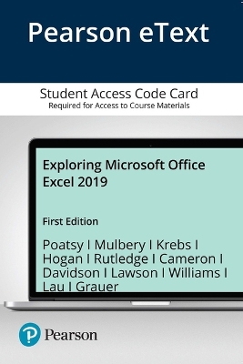 Book cover for Exploring Microsoft Office Excel 2019 -- Pearson Etext