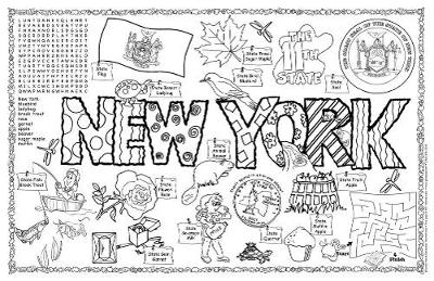 Cover of New York Symbols & Facts Funsheet - Pack of 30