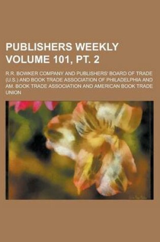 Cover of Publishers Weekly Volume 101, PT. 2