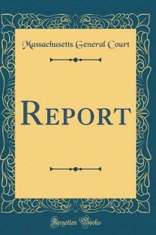 Cover of Report (Classic Reprint)