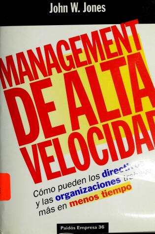 Cover of Management de Alta Velocidad