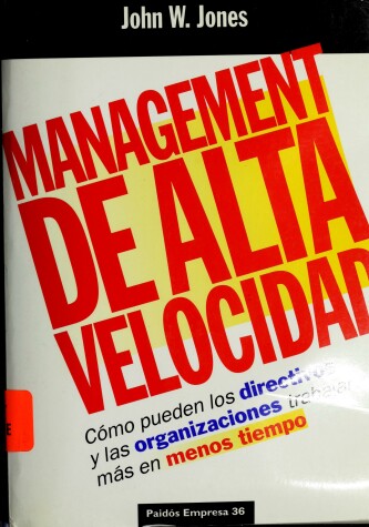 Book cover for Management de Alta Velocidad