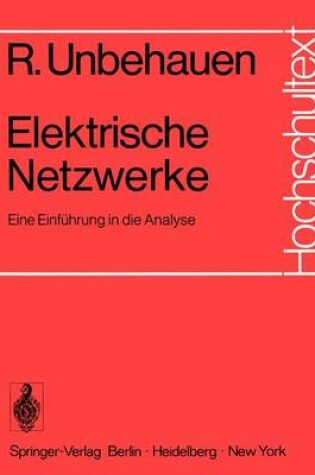 Cover of Elektrische Netzwerke