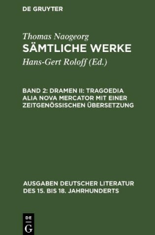 Cover of Samtliche Werke, Band 2, Dramen II