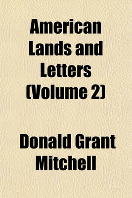 Book cover for American Lands and Letters (Volume 2)