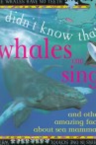 Cover of Whales Can Sing