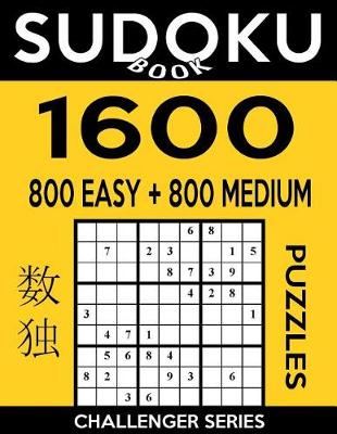 Book cover for Sudoku Book 1,600 Puzzles, 800 Easy and 800 Medium