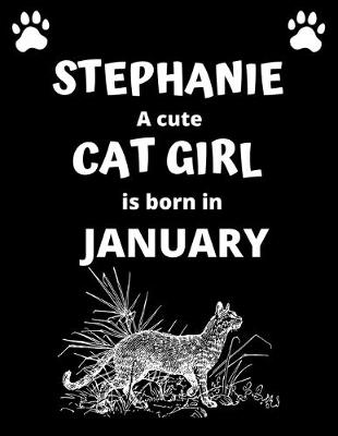 Book cover for STEPHANIE a cute cat girl is born in January