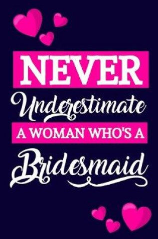 Cover of Never Underestimate A Woman Who's A Bridesmaid
