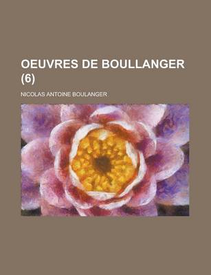 Book cover for Oeuvres de Boullanger (6)